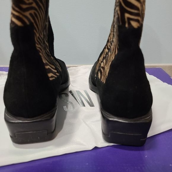 Animal Print Boots Cowboy Boots - Picture 4 of 7